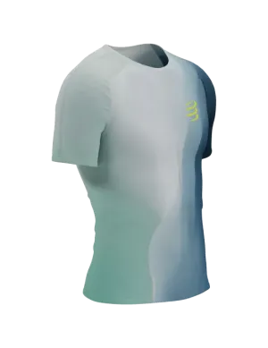 Compressport Men's Performance SS Tshirt - Niagara Blue