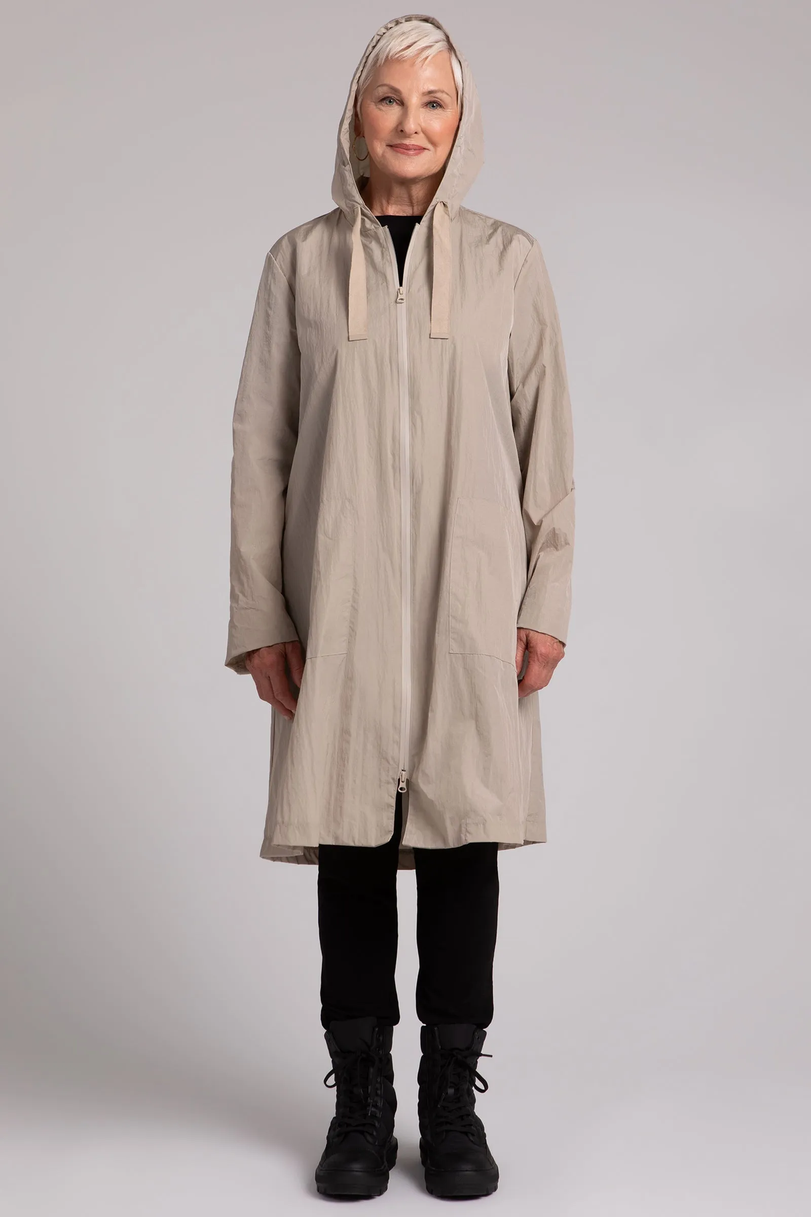 Convoy Zip Front Hooded Rain Jacket
