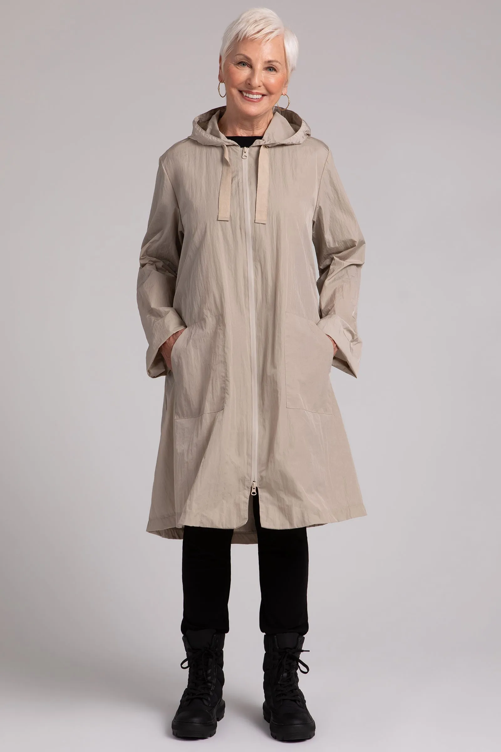 Convoy Zip Front Hooded Rain Jacket