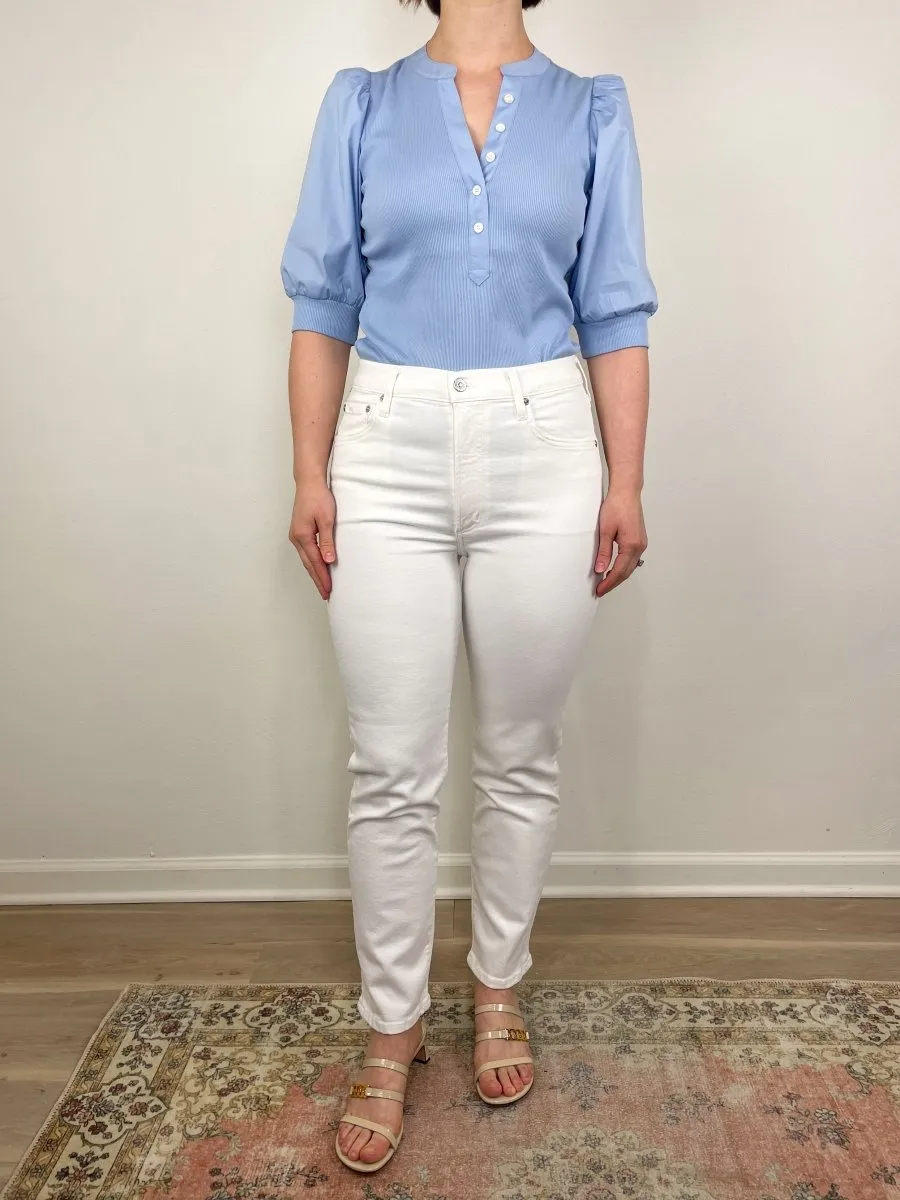 Coralee Top in Bluebell