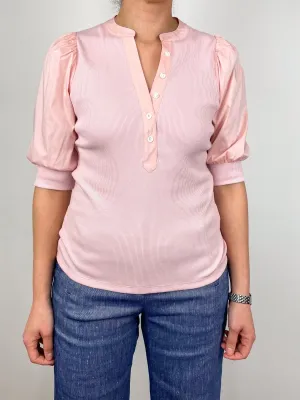Coralee Top in Pink Clay