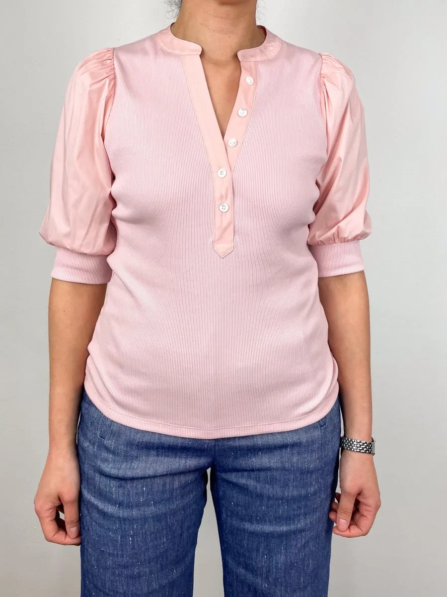 Coralee Top in Pink Clay