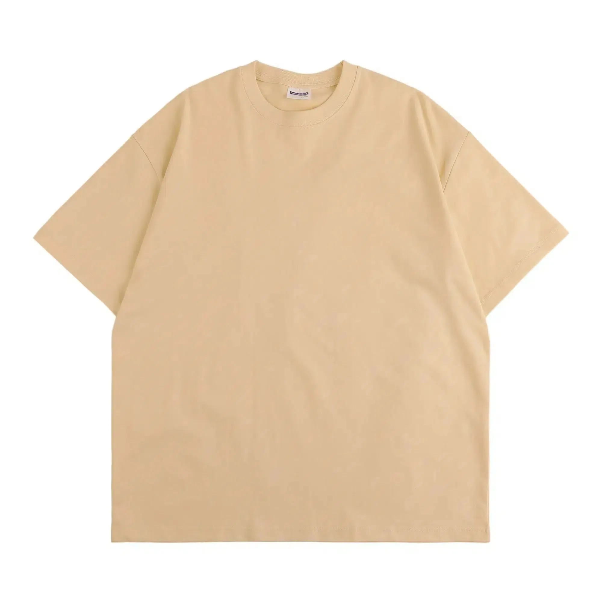Cotton Short-Sleeve Round Neck T-Shirt