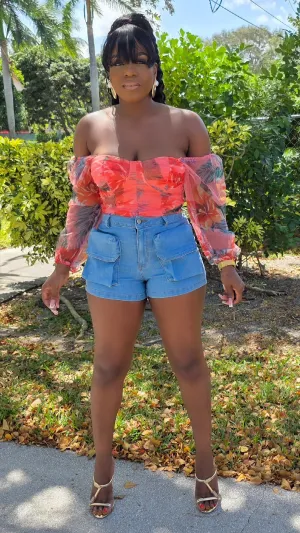 DAPPER DAMSEL DEMIN SHORTS