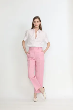 Darwin Shirt - Cotton pink stripe shirt