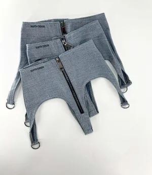 Denim Corset Shorts