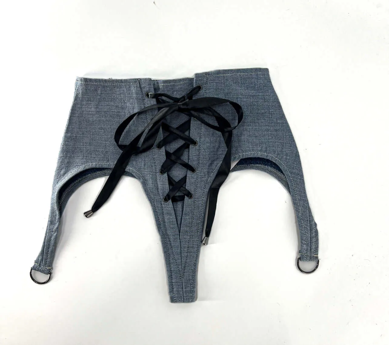 Denim Corset Shorts
