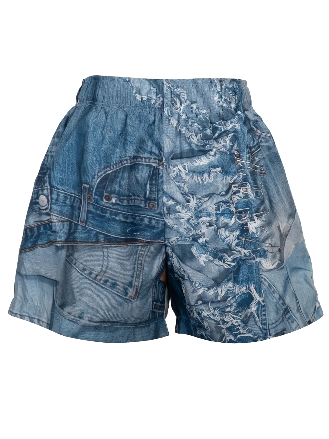 Denim Print Swim Shorts