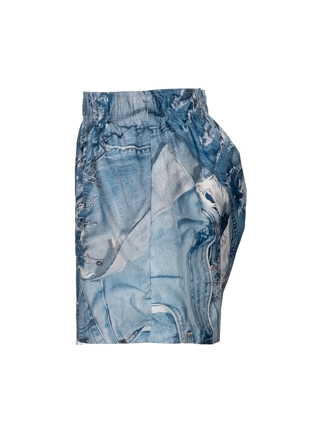 Denim Print Swim Shorts