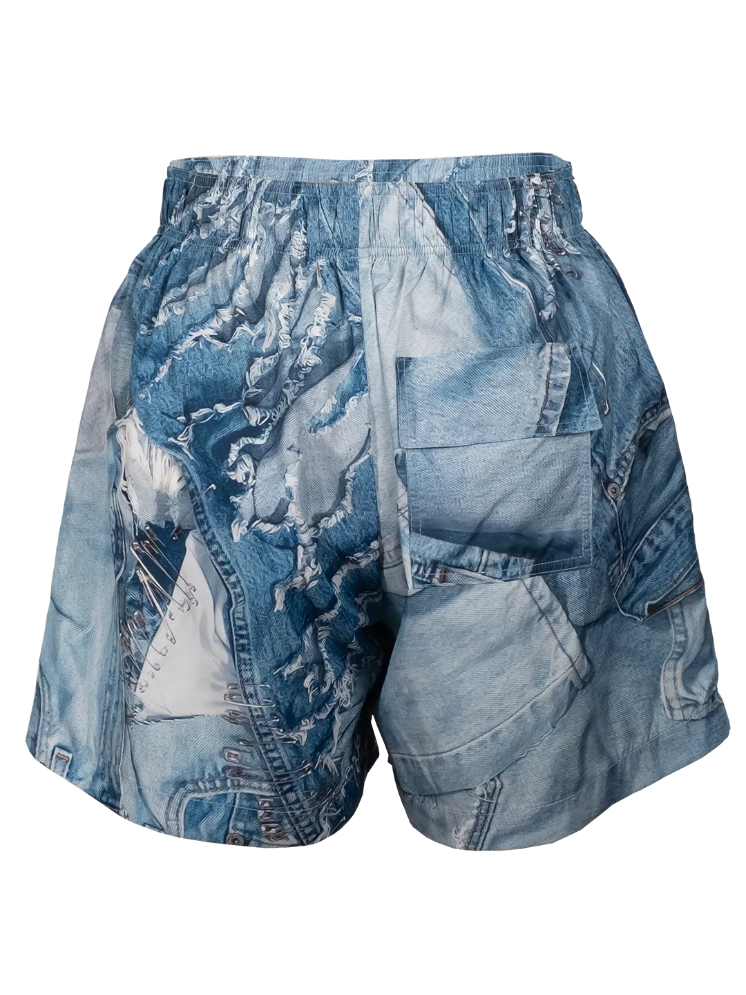 Denim Print Swim Shorts