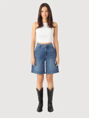 Denim Short Blinky Blue Woman Cotton | Dawn