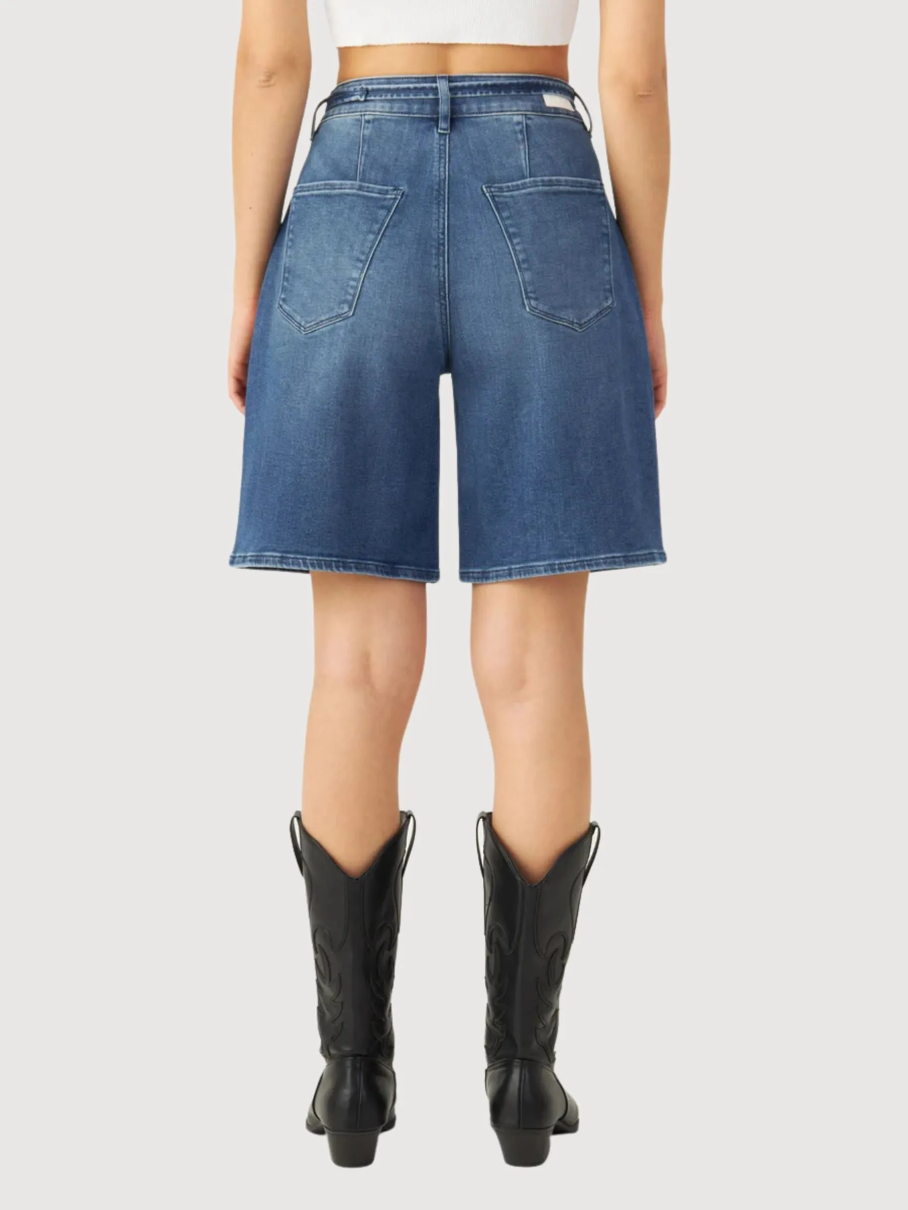 Denim Short Blinky Blue Woman Cotton | Dawn