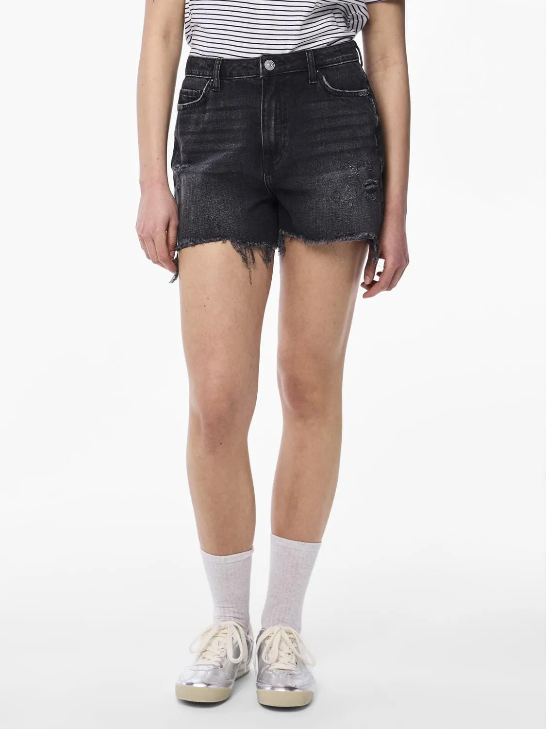 Denim shorts - Black - Summer HW - Pieces 