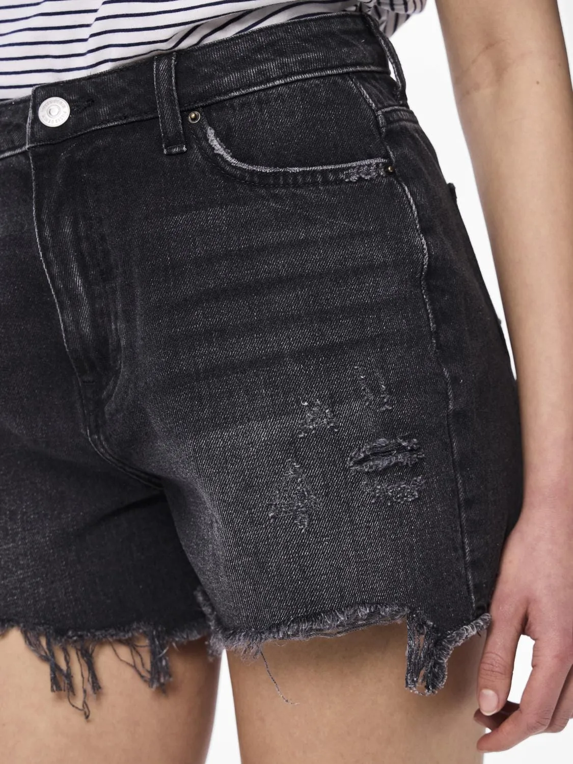 Denim shorts - Black - Summer HW - Pieces 