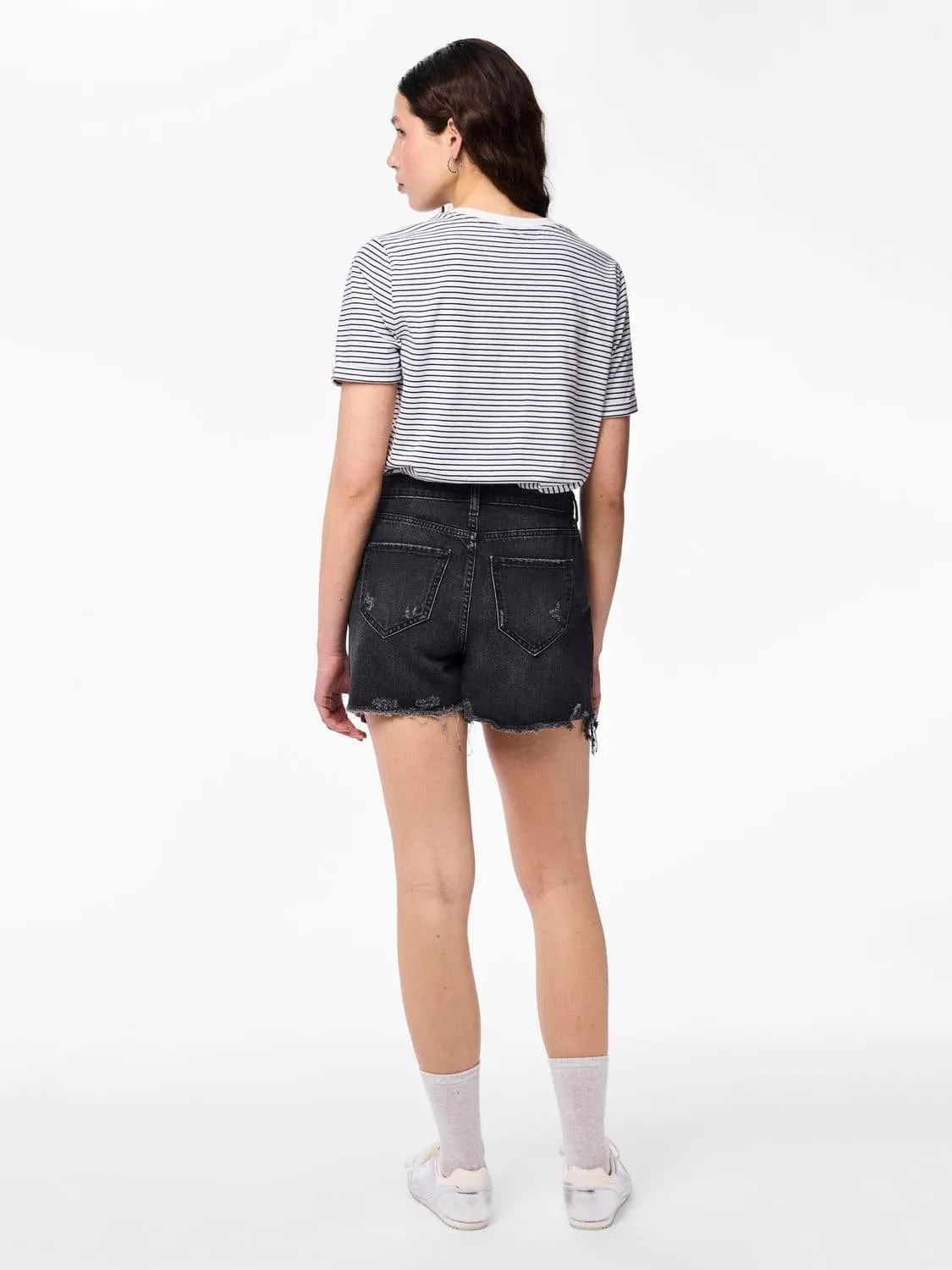 Denim shorts - Black - Summer HW - Pieces 