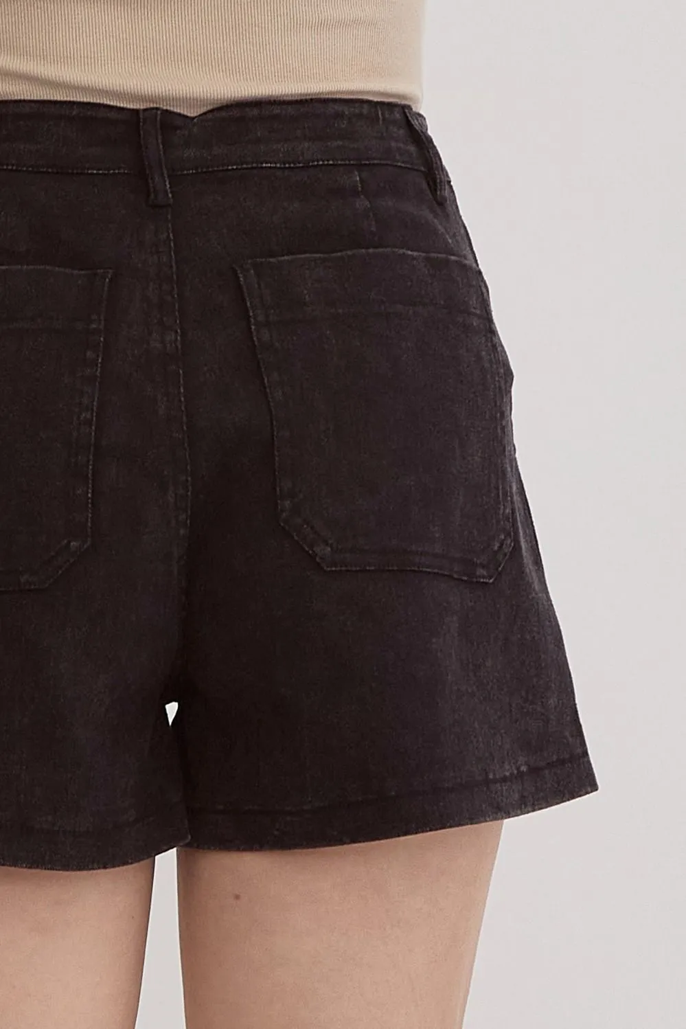Denim Utility Shorts