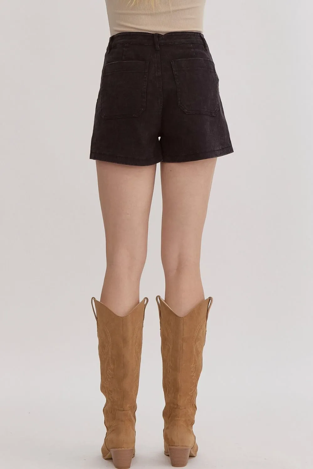 Denim Utility Shorts