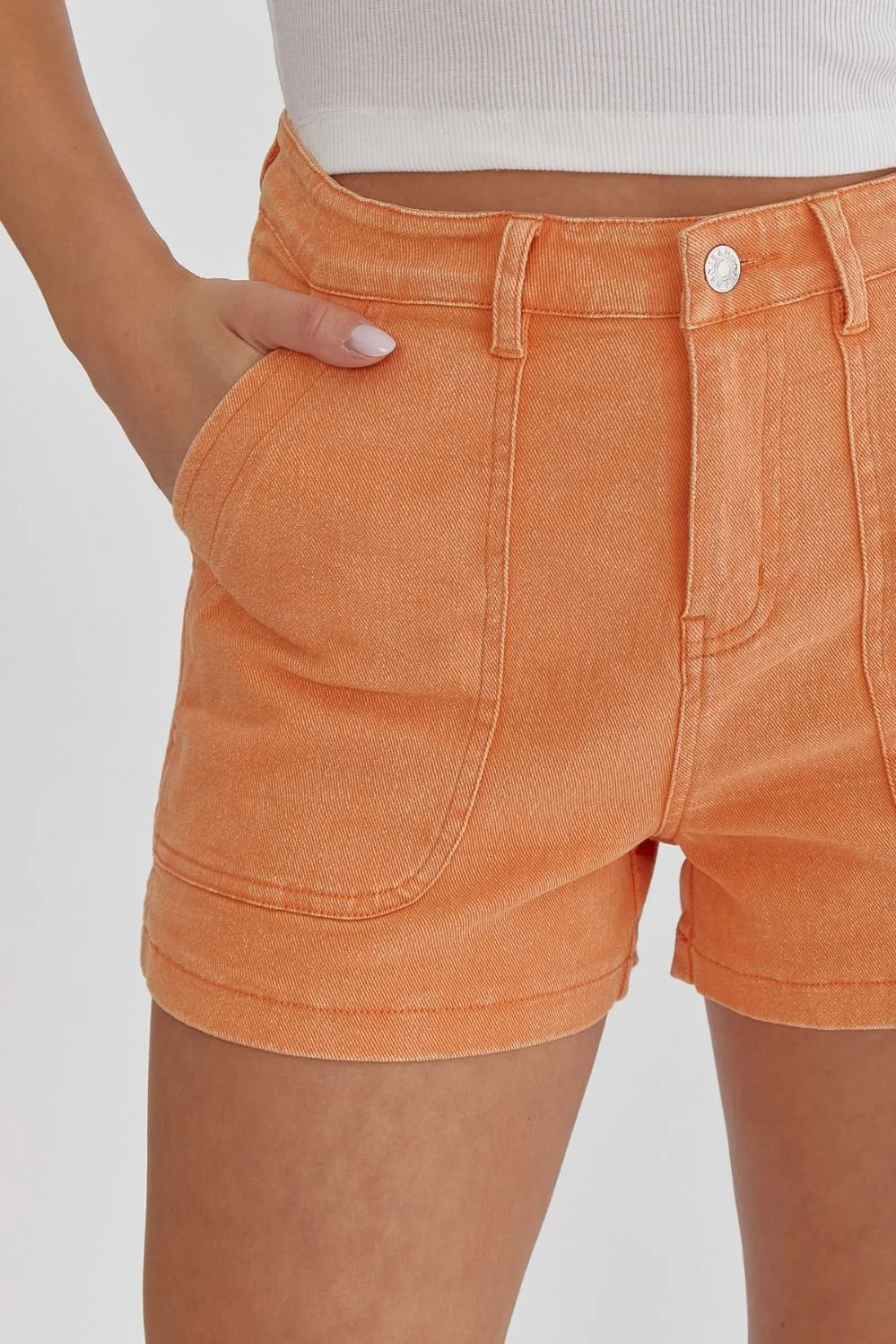 Denim Utility Shorts