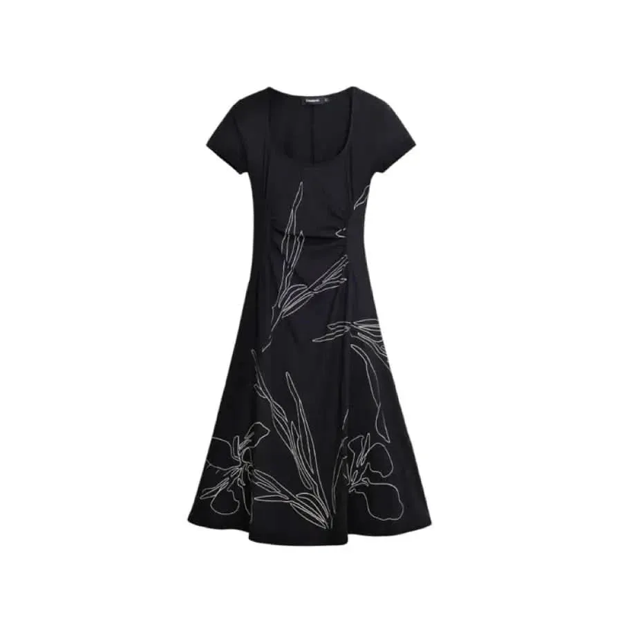 Desigual Floral Black Dress for Women