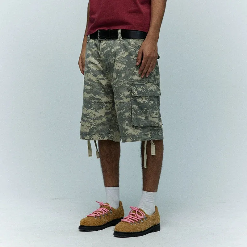 Digital Camouflage Cargo Shorts