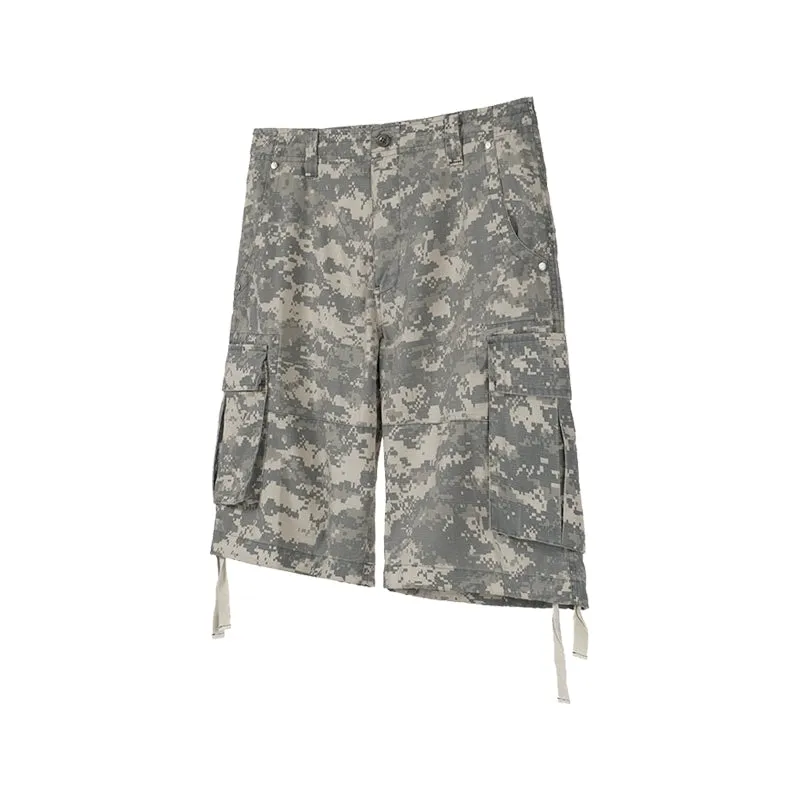 Digital Camouflage Cargo Shorts