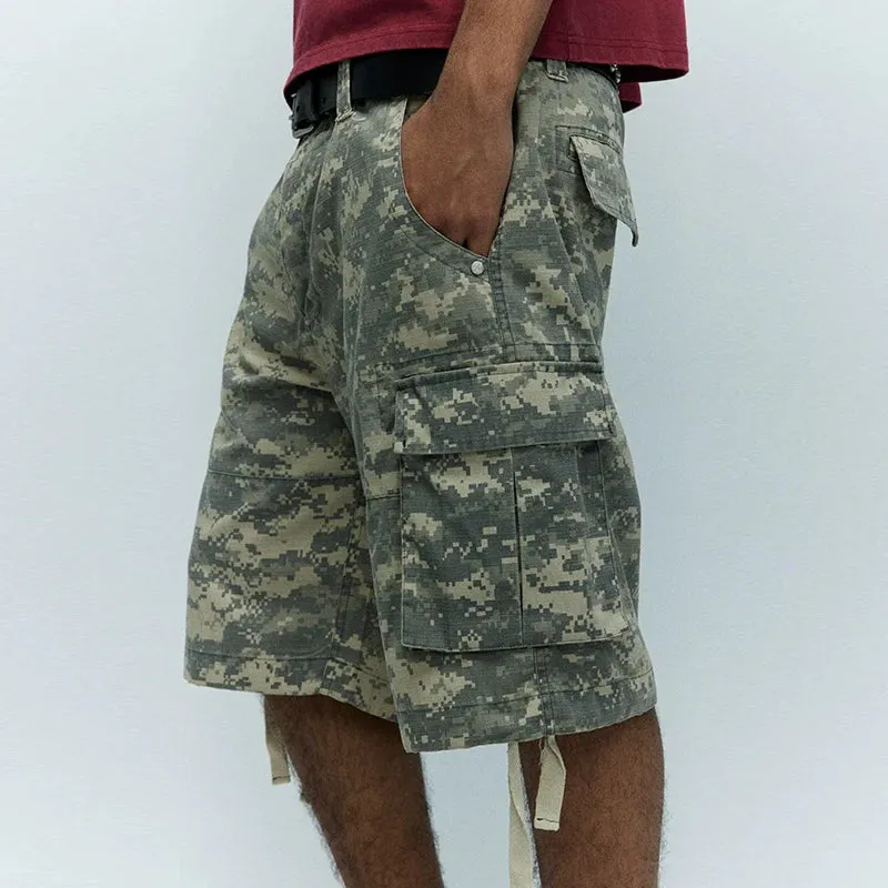 Digital Camouflage Cargo Shorts