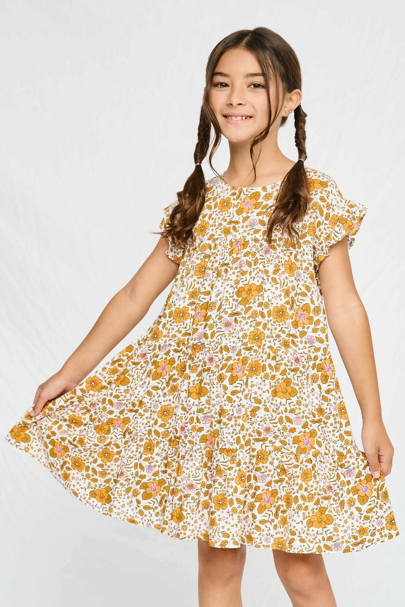 Ditsy Floral Ruffle Dress