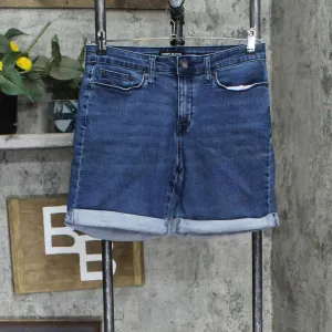 DKNY Jeans Womens Rolled Cuff Bermuda Jean Shorts 167316b14a9b6d Blue 6