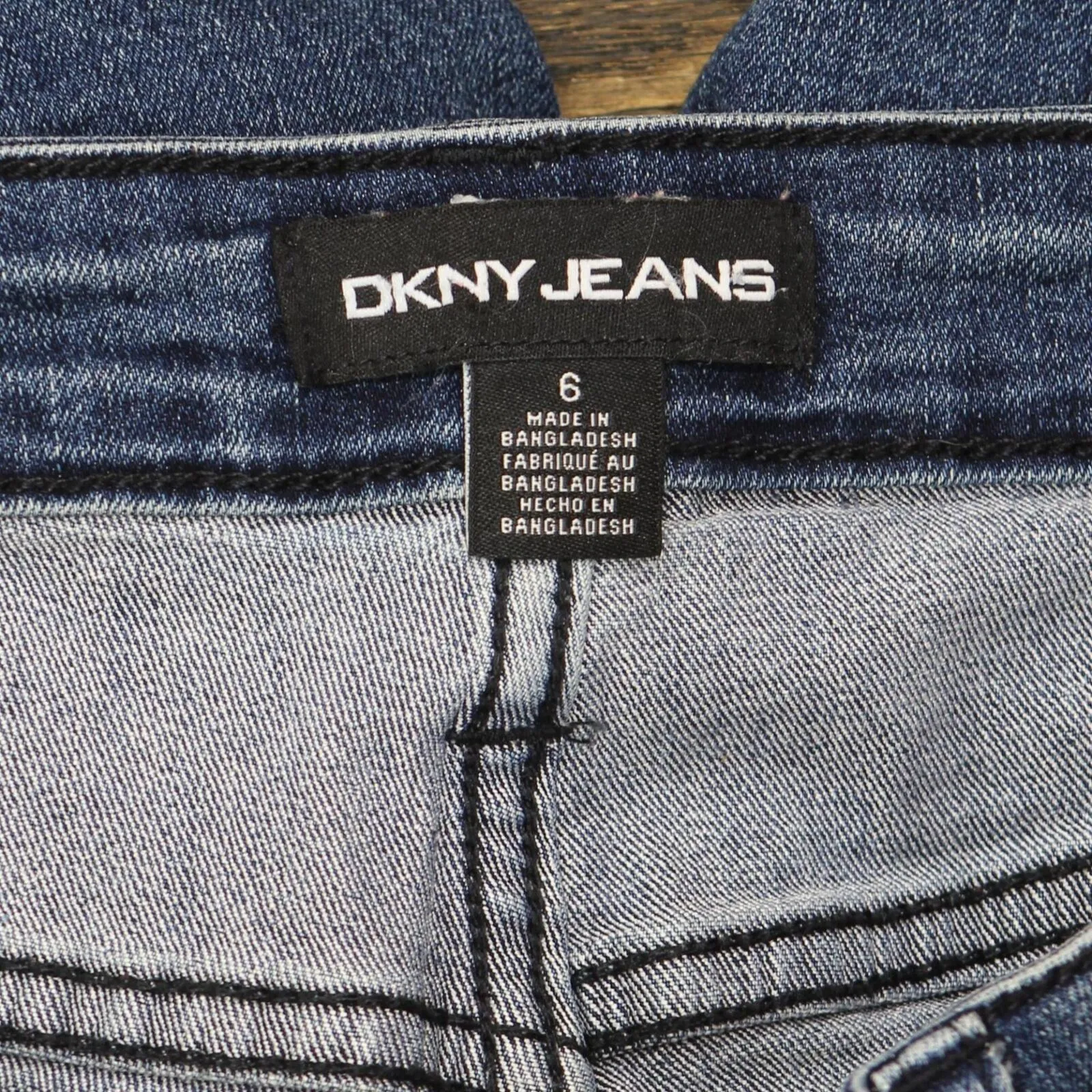DKNY Jeans Womens Rolled Cuff Bermuda Jean Shorts 167316b14a9b6d Blue 6