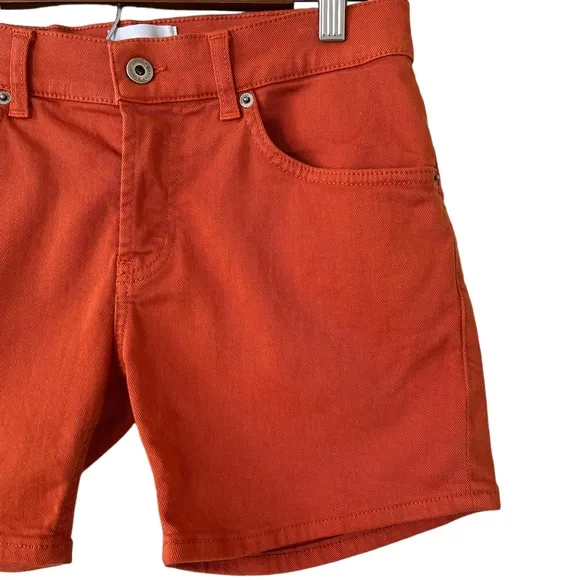 Dondup Button Fly Denim Shorts In Cinnamon Size 26