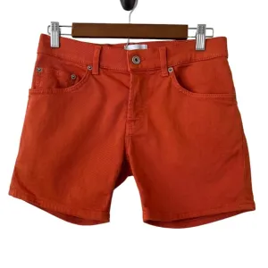 Dondup Button Fly Denim Shorts In Cinnamon Size 26