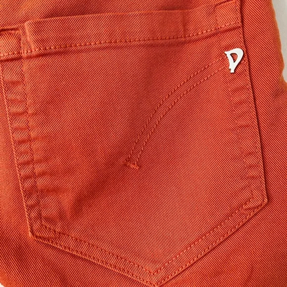 Dondup Button Fly Denim Shorts In Cinnamon Size 26