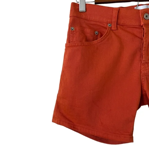 Dondup Button Fly Denim Shorts In Cinnamon Size 26