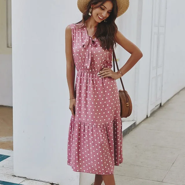 Dot Print Dress