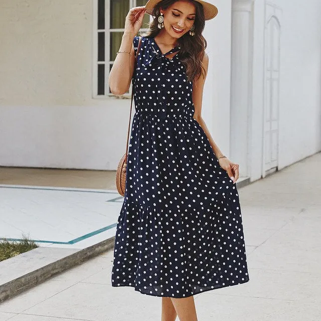 Dot Print Dress