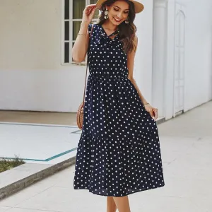 Dot Print Dress