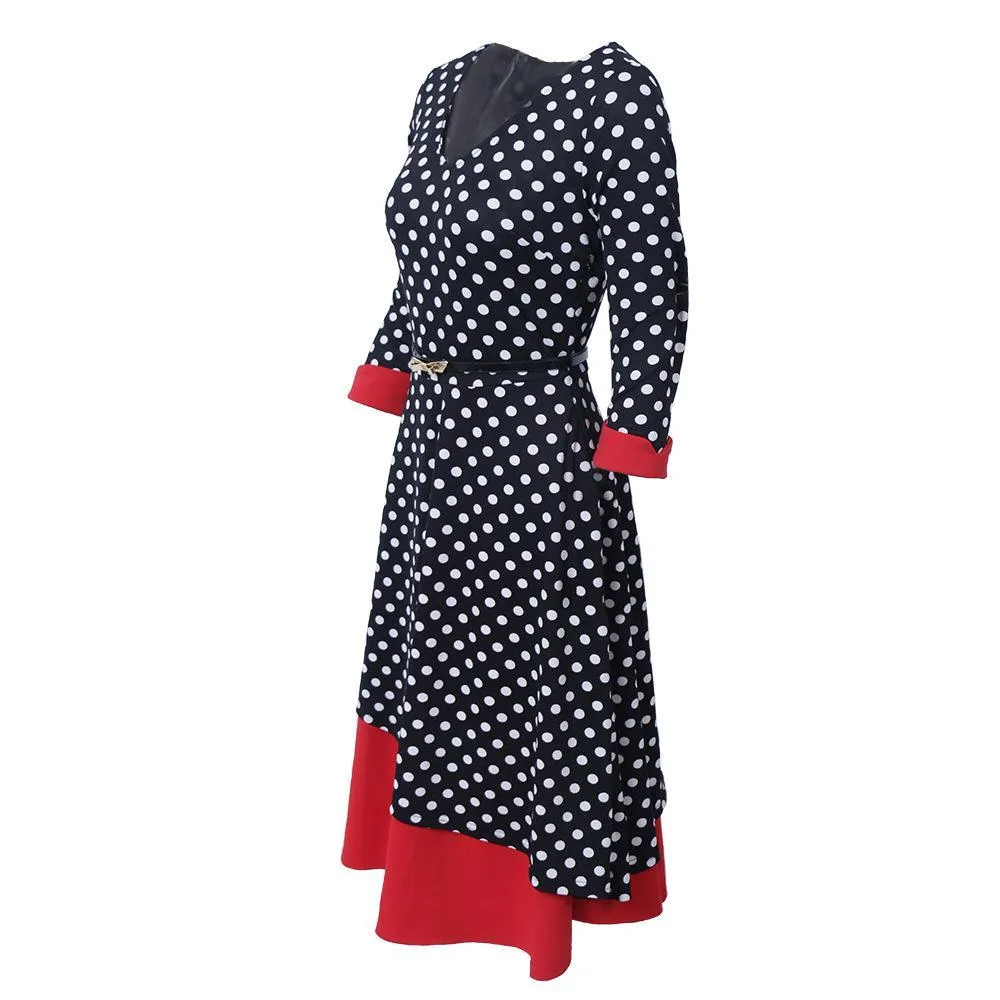 Double Layered Polka Dot Dress