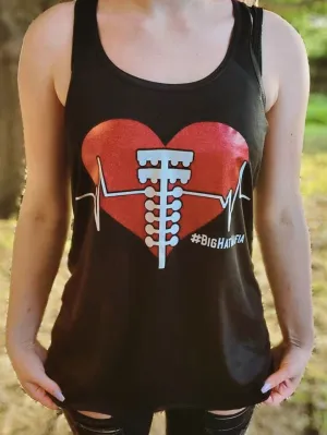 Drag Racing Heart Beat Tank Top