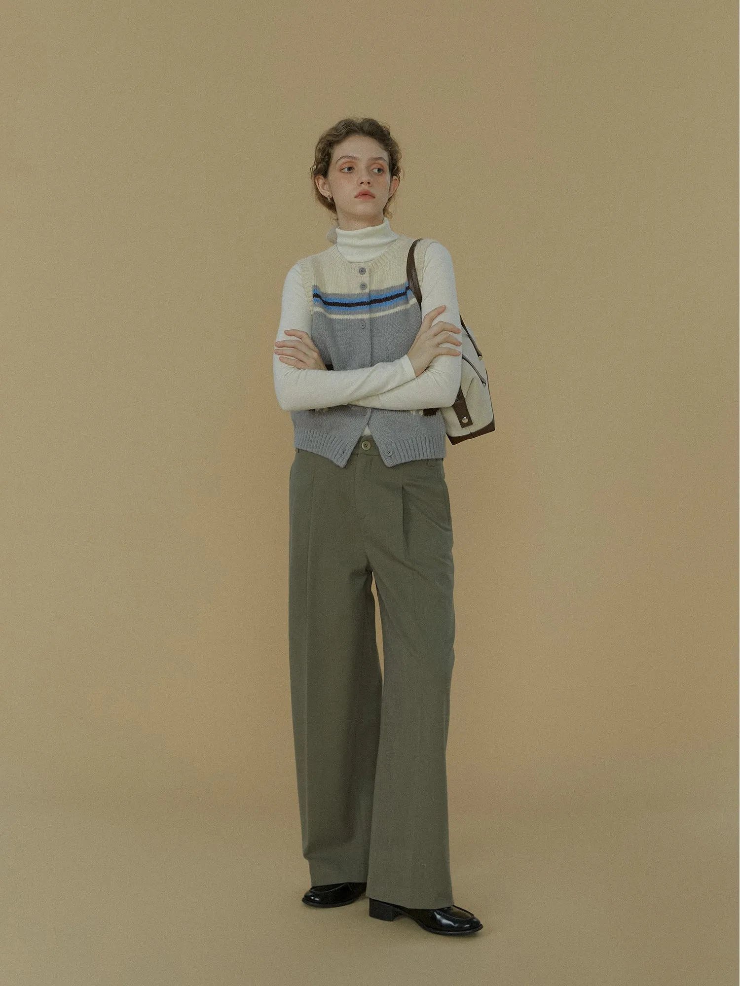Drapey Wide-Leg Trousers