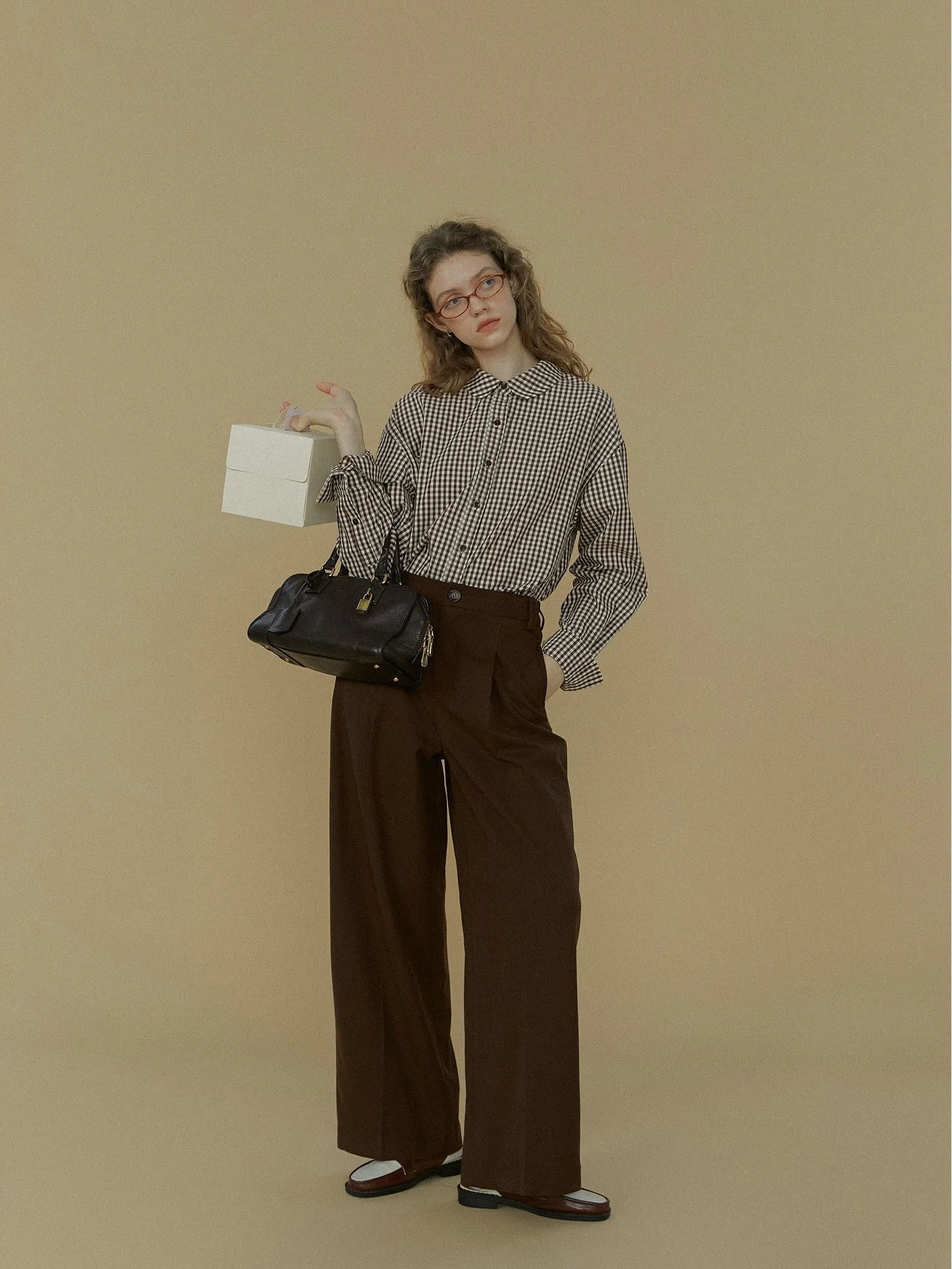 Drapey Wide-Leg Trousers