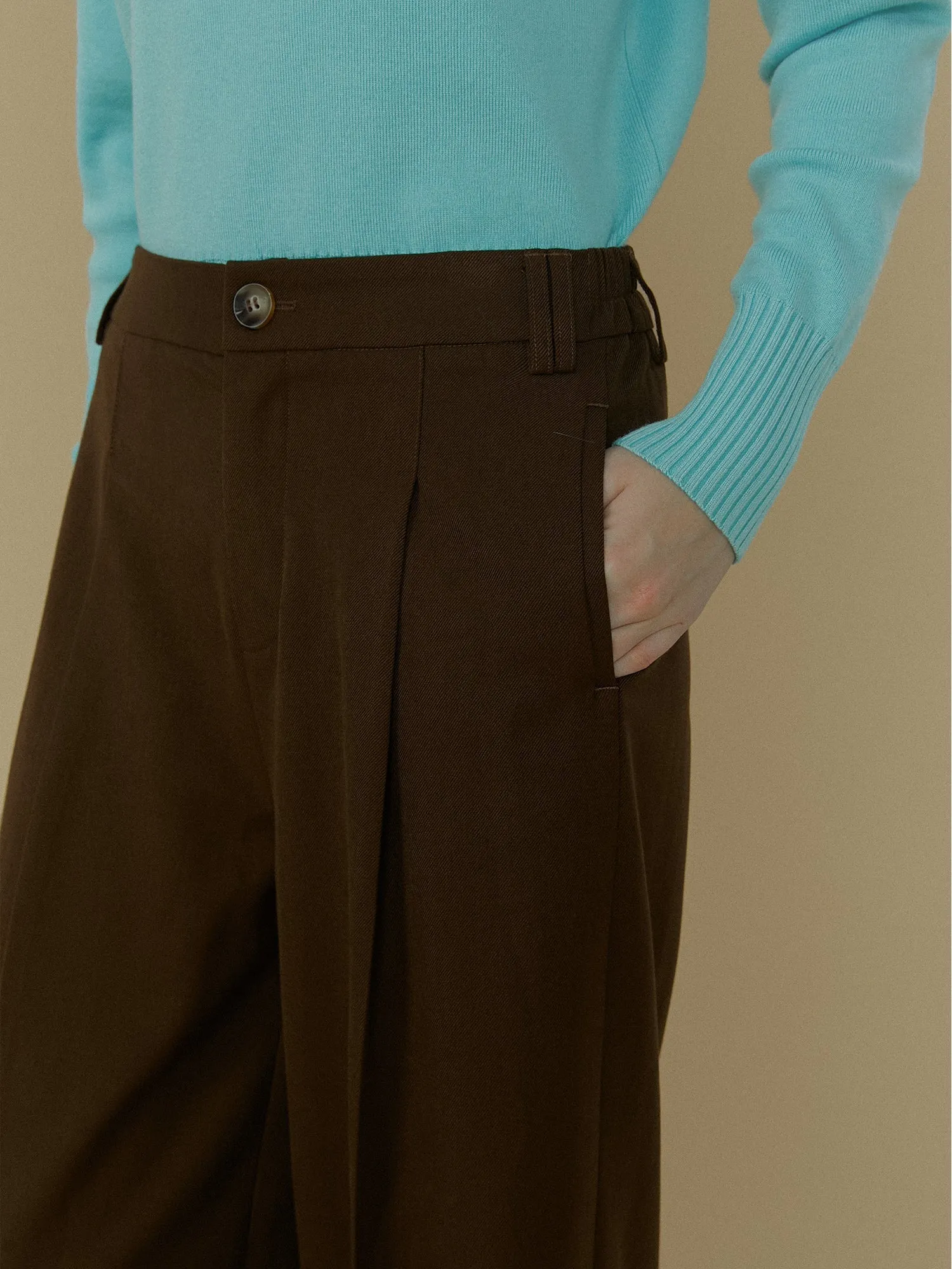 Drapey Wide-Leg Trousers