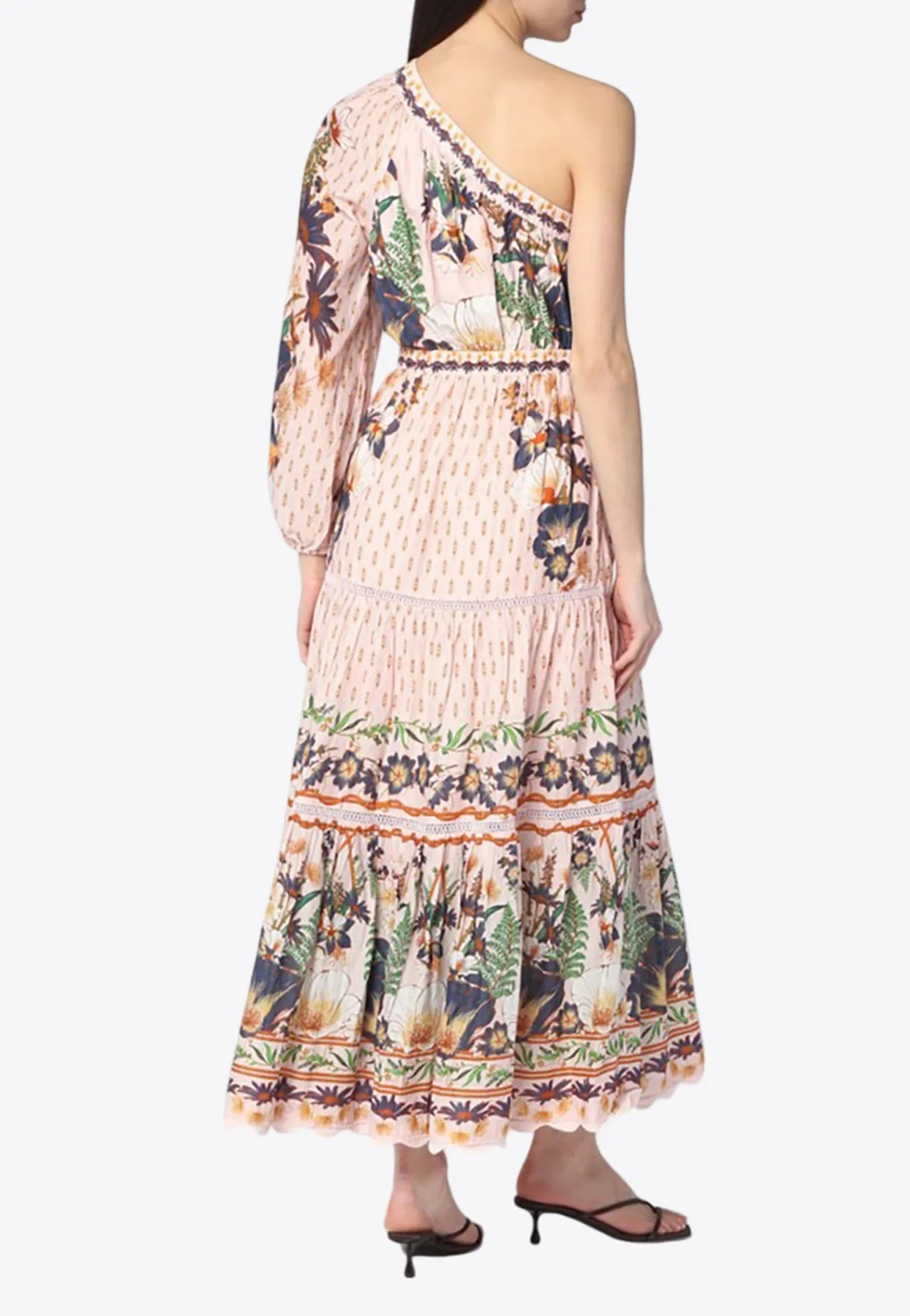 Dream Garden One-Shoulder Maxi Dress