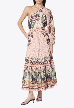 Dream Garden One-Shoulder Maxi Dress