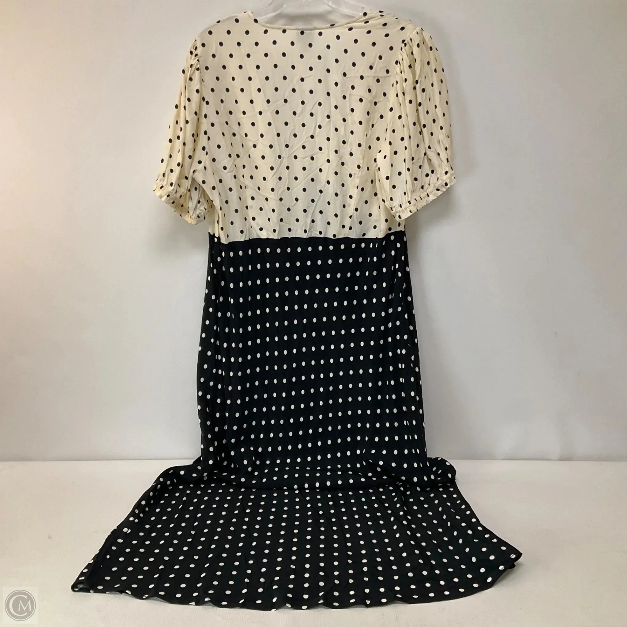 Dress Casual Maxi By A New Day In Polkadot Pattern, Size: Xxl