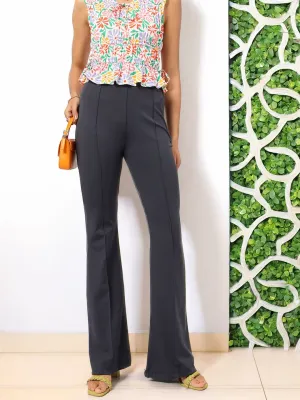 DressBerry Versatile Vogue High-Waist Paneled Trousers