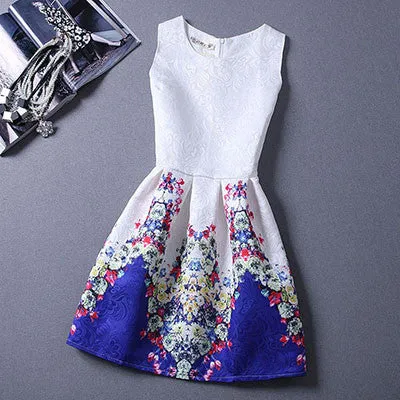 Dresses For Girls Mother Daughter Dresses Family Matching Clothing Girls Sleeveless Formal Print A-line Dress Summer