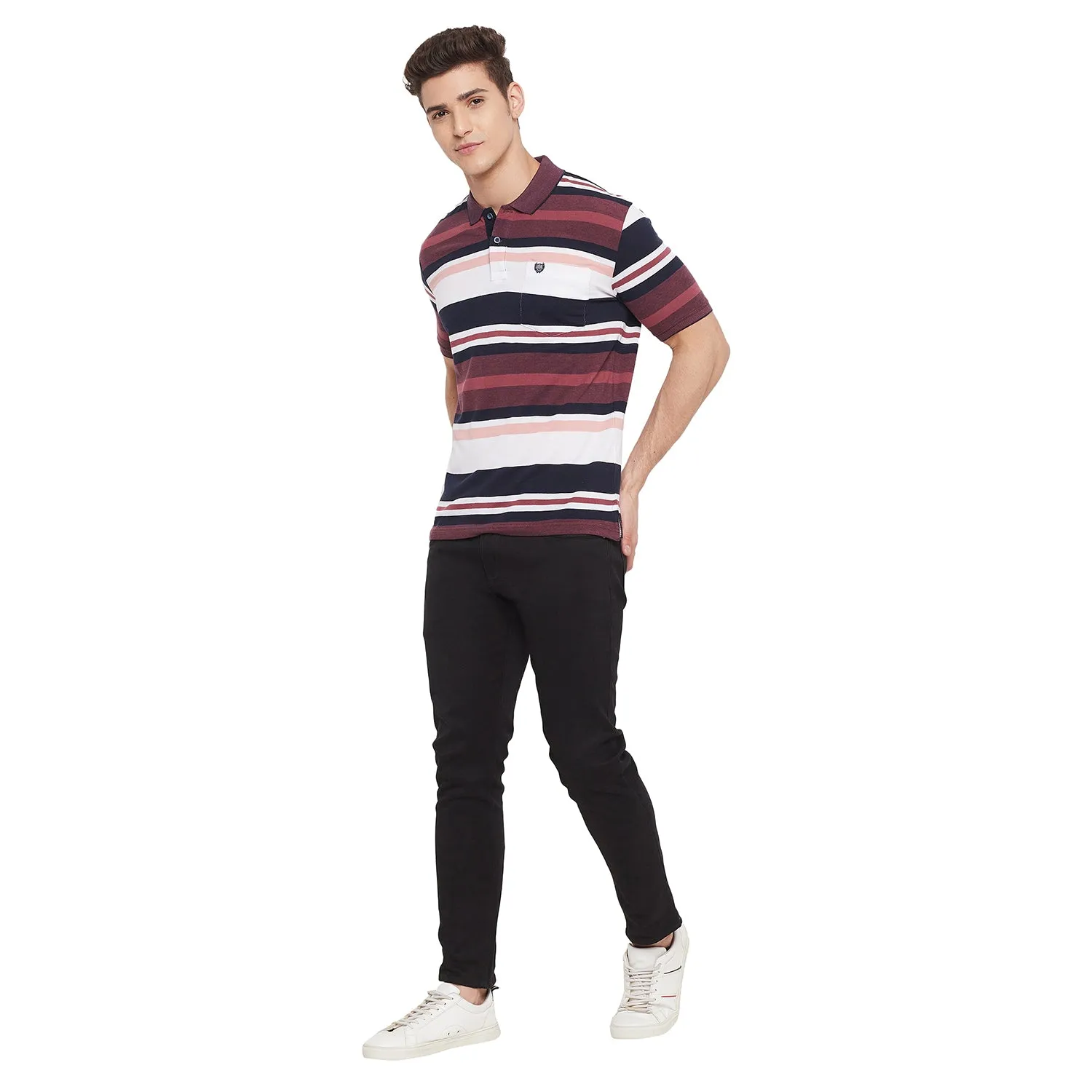 Duke Stardust Men Half Sleeve Cotton T-shirt (LF5303)
