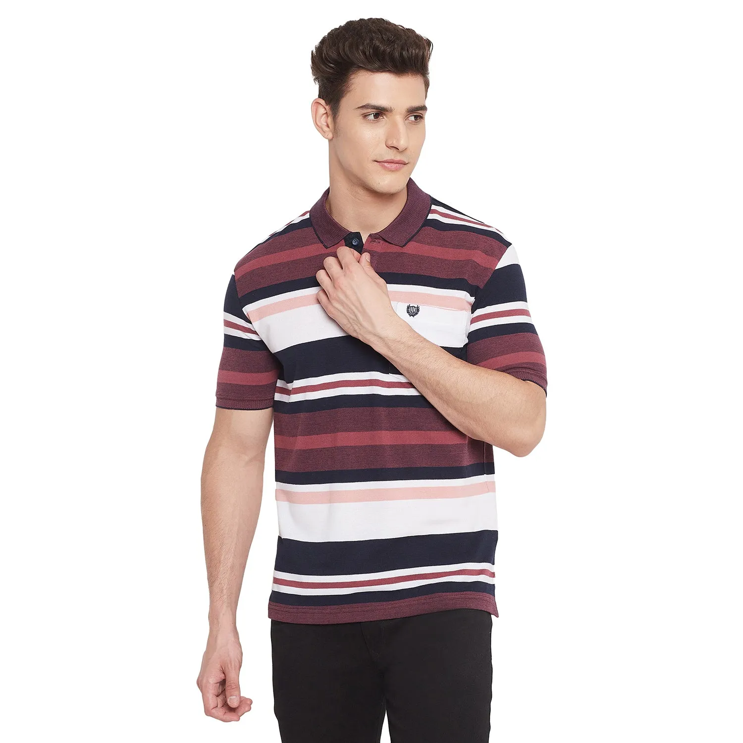 Duke Stardust Men Half Sleeve Cotton T-shirt (LF5303)