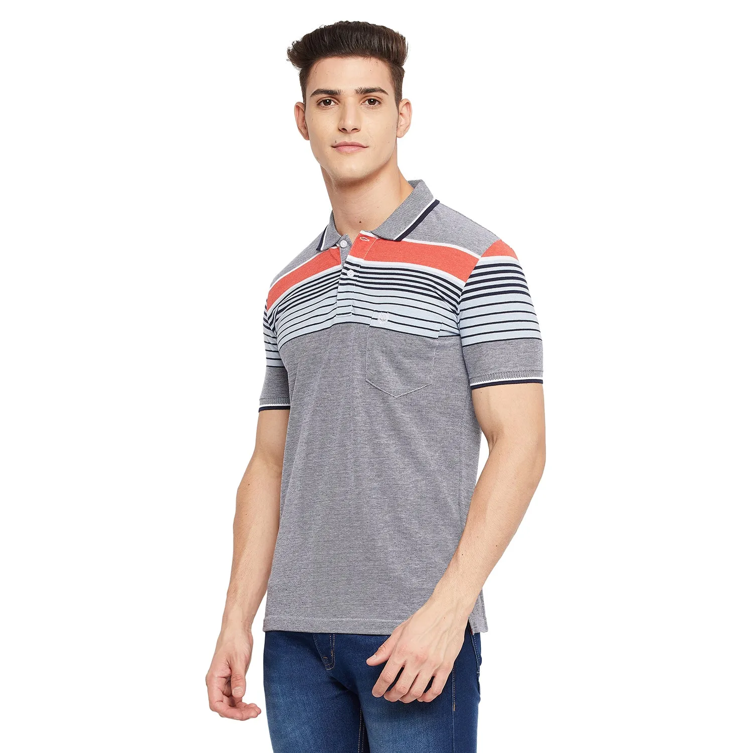 Duke Stardust Men Half Sleeve Cotton T-shirt (LF5395)
