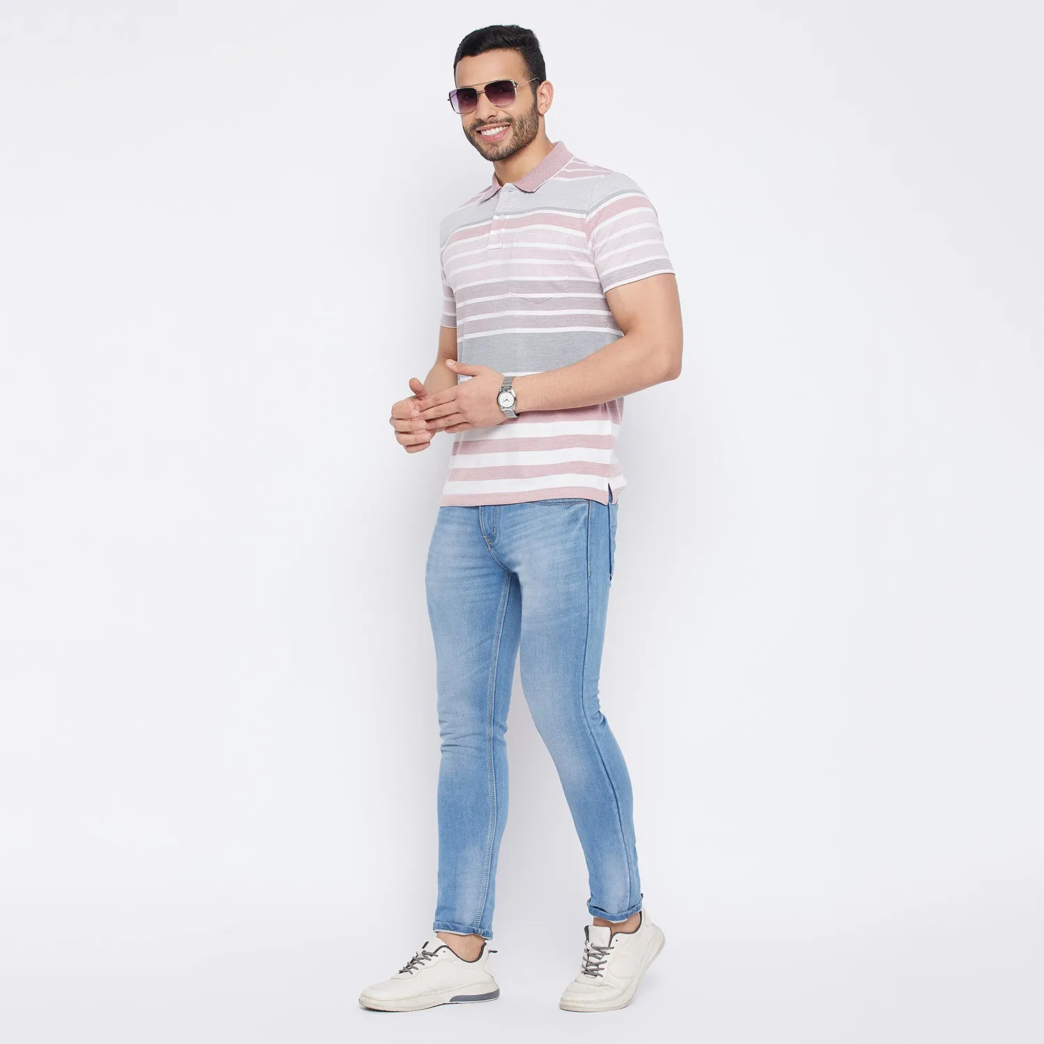 Duke Stardust Men Half Sleeve Cotton T-shirt (LF7014)